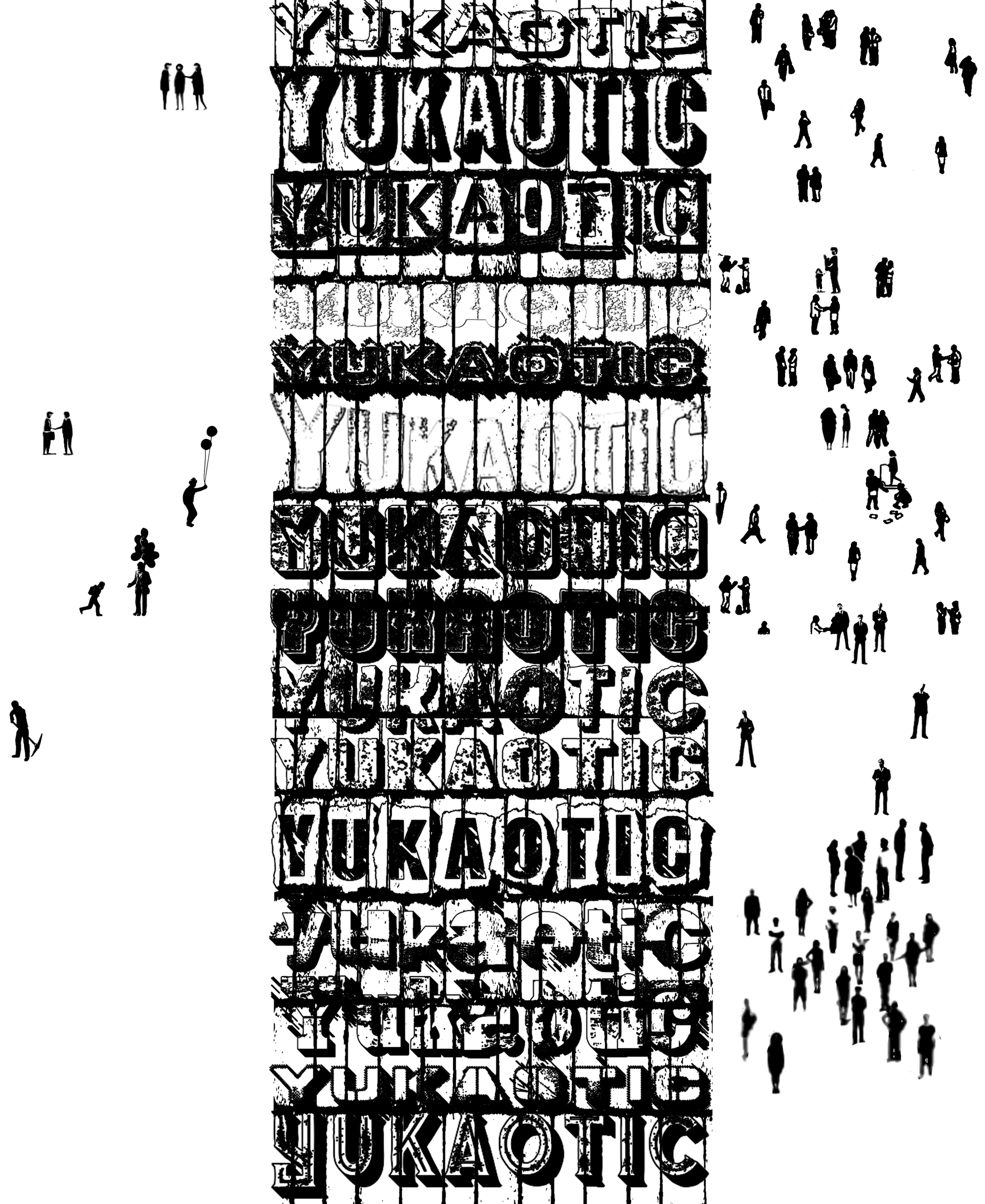 Original Yukaotic "People Watch" Poster Design