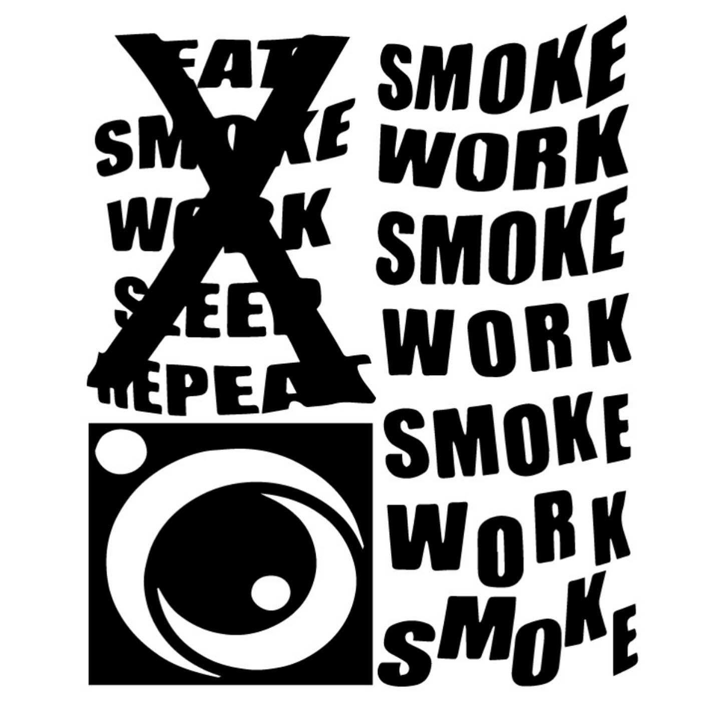 Original Yukaotic "Smoke Work" Graphic Design