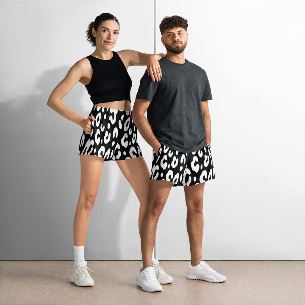 Yukaotic Leopard Unisex Athletic Shorts
