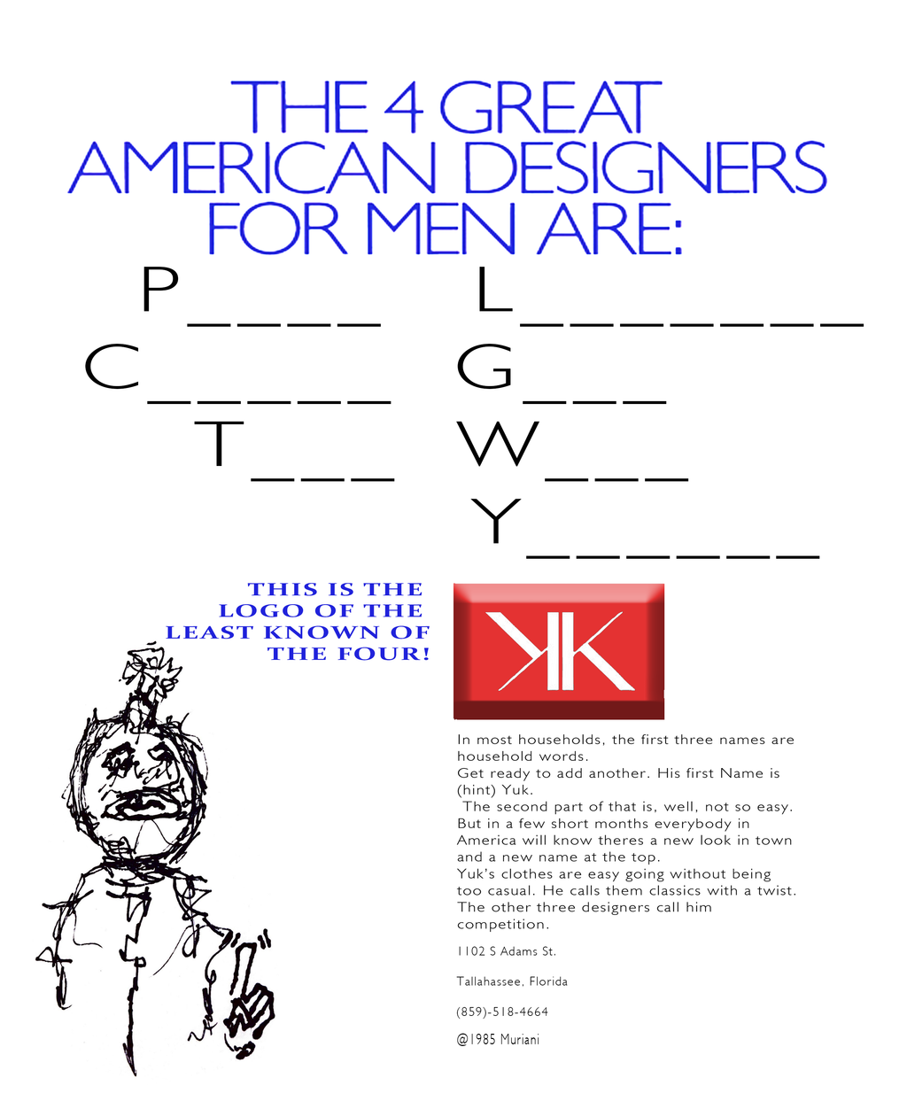 Original Yukaotic "Hillfigure" Poster Design